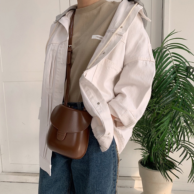 Túi Đeo Chéo Đựng Điện Thoại Phong Cách Hàn Quốc Cổ Điển Dành Cho Nữ