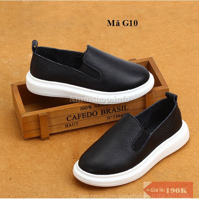 Giày Slip ons cho bé 3 - 10 tuổi kiểu dáng cá tính G10