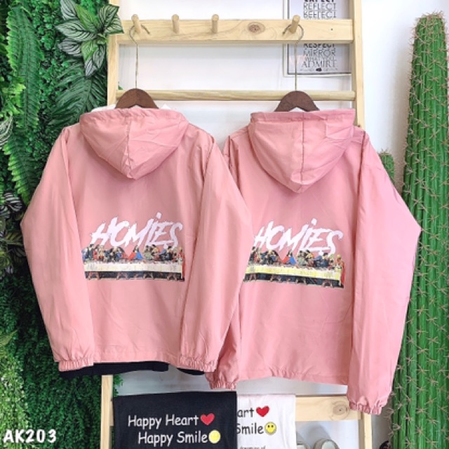 🎆𝐃𝐮̀ 𝟐 𝐋𝐨̛́𝐩🎆 203 Áo Khoác Dù Hồng Ho.mie.s (2Lớp) Siêu Đẹp (Video,Hình Thật) | BigBuy360 - bigbuy360.vn