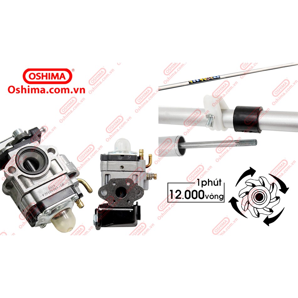 MÁY CẮT CỎ OSHIMA VX 411