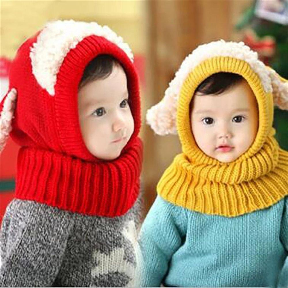 MIHAN1 Mũ Trùm Đầu Kiêm Khăn Choàng Mềm Mại Bảo Vệ Tai Thời Trang Mùa