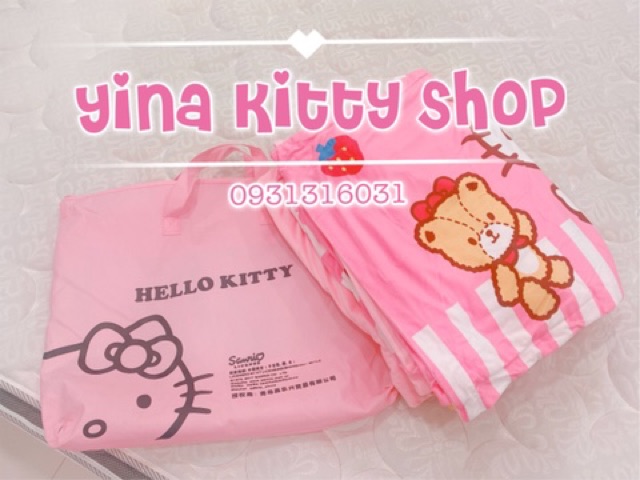 Chăn drap Hello Kitty