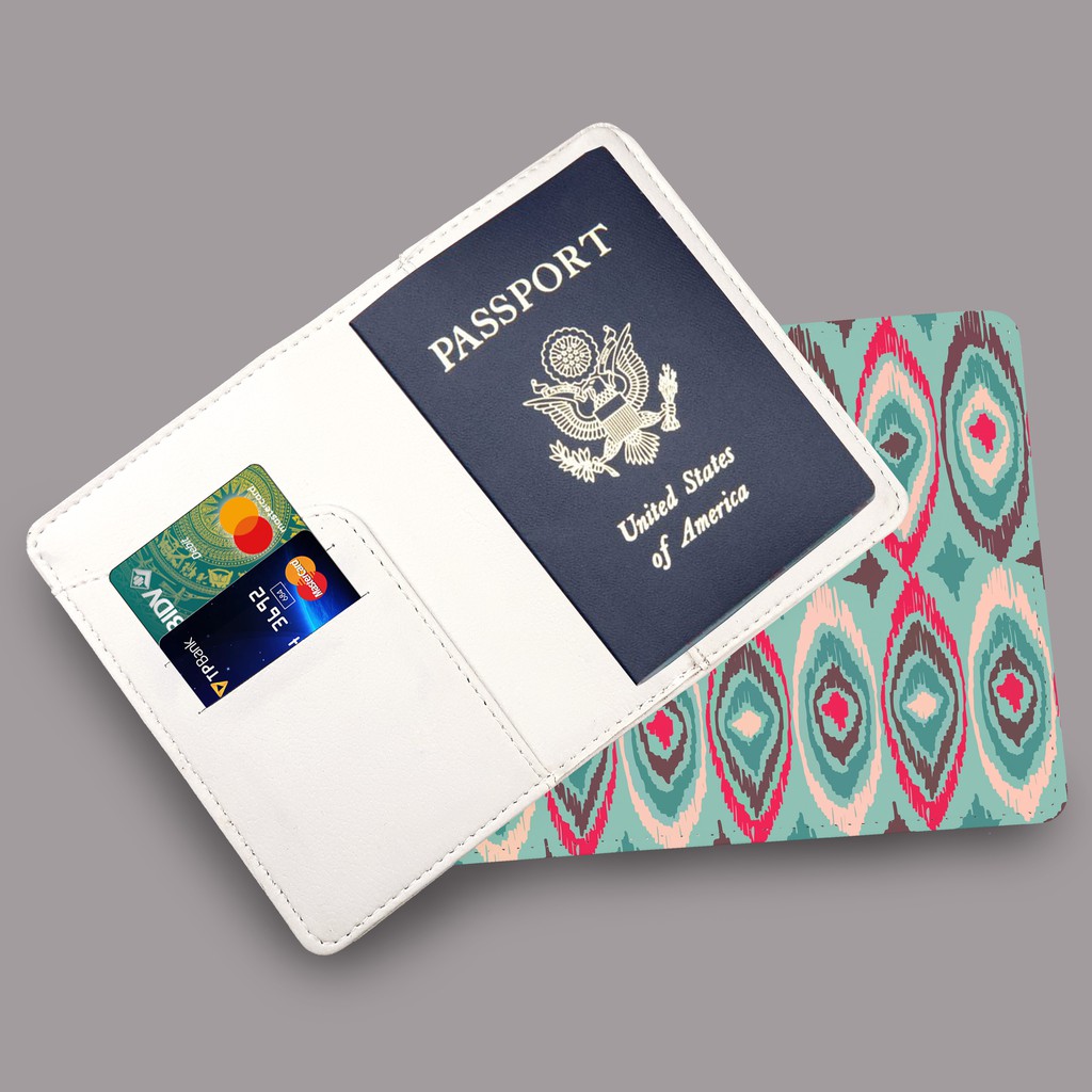 Bao Da Hộ Chiếu Hoạ Tiết Độc Đáo - Ví Passport Và Phụ Kiện - PPT061