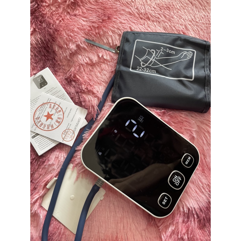 Máy đo huyết áp GrownTech BP-S03 máy đo huyết áp tự động màn hình LCD kỹ thuật số mang ra ngoài tiện lợi có giọng nói