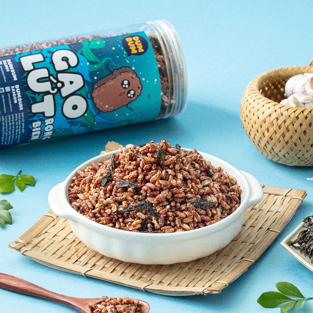 Gạo lứt rong biển 300g DumBum, đồ ăn vặt Hà Nội, vừa ngon vừa rẻ