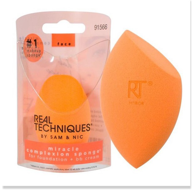 [Mã giảm giá mỹ phẩm UK chính hãng] Mút tán nền Real Techniques Miracle Complexion Sponge (Bill Anh)