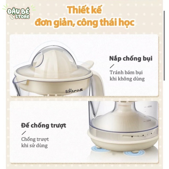 MÁY VẮT CAM TỰ ĐỘNG 2 CHIỀU CHÍNH HÃNG BEAR - MÁY XAY SINH TỐ BEAR BẢO HÀNH 18 THÁNG - DAUBE - GD011