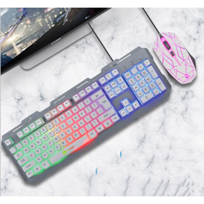 Bàn Phím Chuột Giả Cơ T20 - Chuyên game - Có đèn LED 7 màu - Cho máy tính, laptop | BigBuy360 - bigbuy360.vn