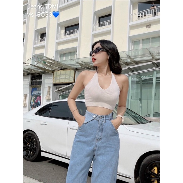 QUẦN JEANS ỐNG SUÔNG XANH M5033 THỜI TRANG TIQI.JEAN1988