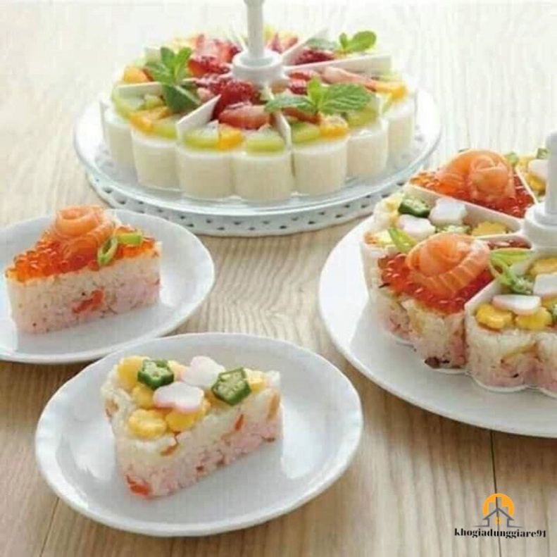 Khuôn Chia Xôi - Khuôn đa năng làm thạch rau câu,cơm, bánh - 8 ngăn