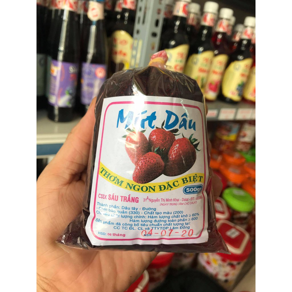 Mứt Dâu Đà Lạt- Bịch 500G