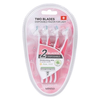 Dao cạo nữ Miniso 4 cái/Pack (Hồng)