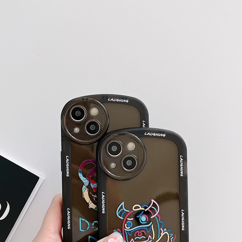 Ốp Điện Thoại Mềm Hình Quái Vật Nhỏ Nhiều Màu Sắc Thời Trang Cho iPhone 13 12 11 Pro Max XS Max XR 7 8 Plus