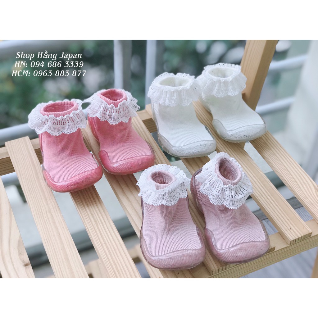 { CHÍNH HÃNG COMFYBABY} Giày bún TRAI/GÁI dạng tất tập đi cho bé  đế cao su chống trượt (Size 20 đến 26)