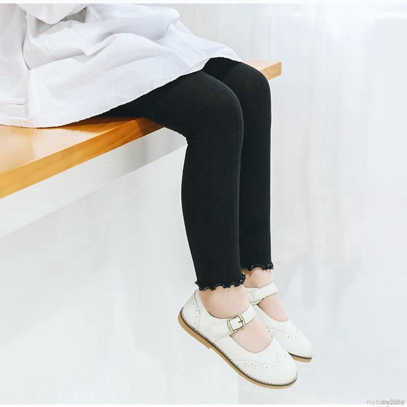 Quần Legging Lưng Thun Phối Ren Cho Bé Gái