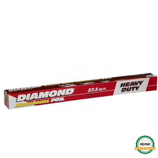 ⚡️ Giấy Bạc Nướng Thức Ăn Chịu Nhiệt Cao Cấp Diamond Aluminum Foil, Size 7,62m x 45,7cm, 7,62m x 30,4cm