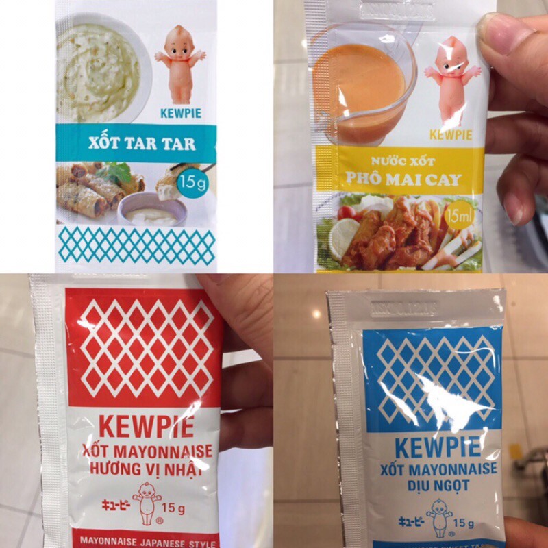 Sốt Tar Tar/ phô mai cay/ dịu ngọt/ hương vị nhật Kewpie gói 15g