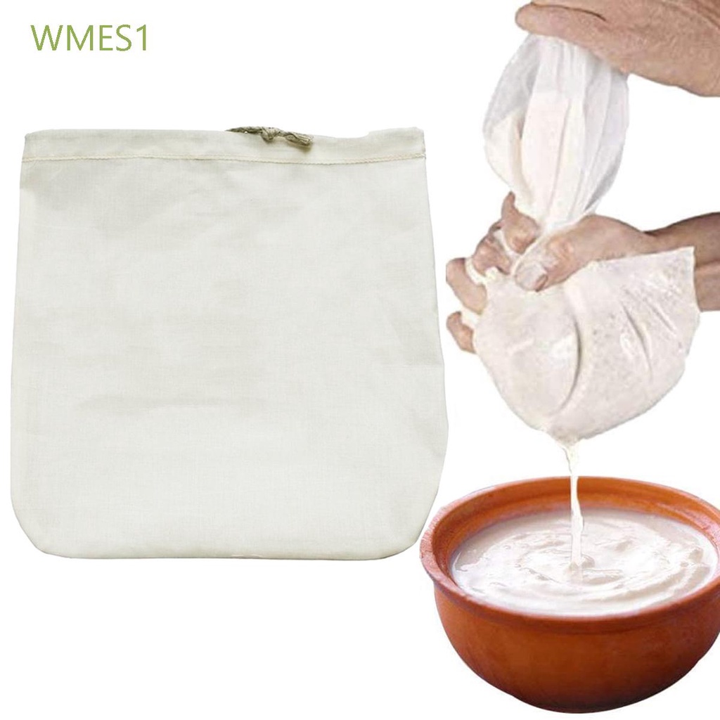 WMES1 Coffee Food Strainer Nut Milk Gauze Filter Bag Tea Cotton/Linen Reusable Multifunctional 12*12inch Breathable Cheesecloth