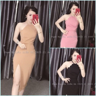 Đầm body xẻ tà