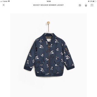 Áo khoác bomber mickey zara BT,BG.(320k sale 250k)