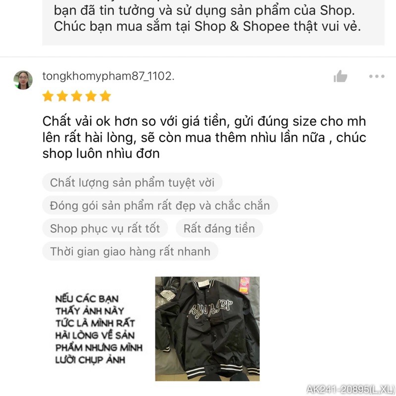 [ Mã FAMAYWA giảm 10K đơn 50K] 🔥𝐆𝐈𝐀́ 𝐒𝐈̉🔥 241 Áo Khoác Bomber (Dù 2 Lớp) Hàng Unisex Siêu Hot | BigBuy360 - bigbuy360.vn