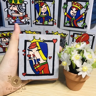 [ART & DECOR] BỘ TRANH GỖ ROYAL FLUSH MINI