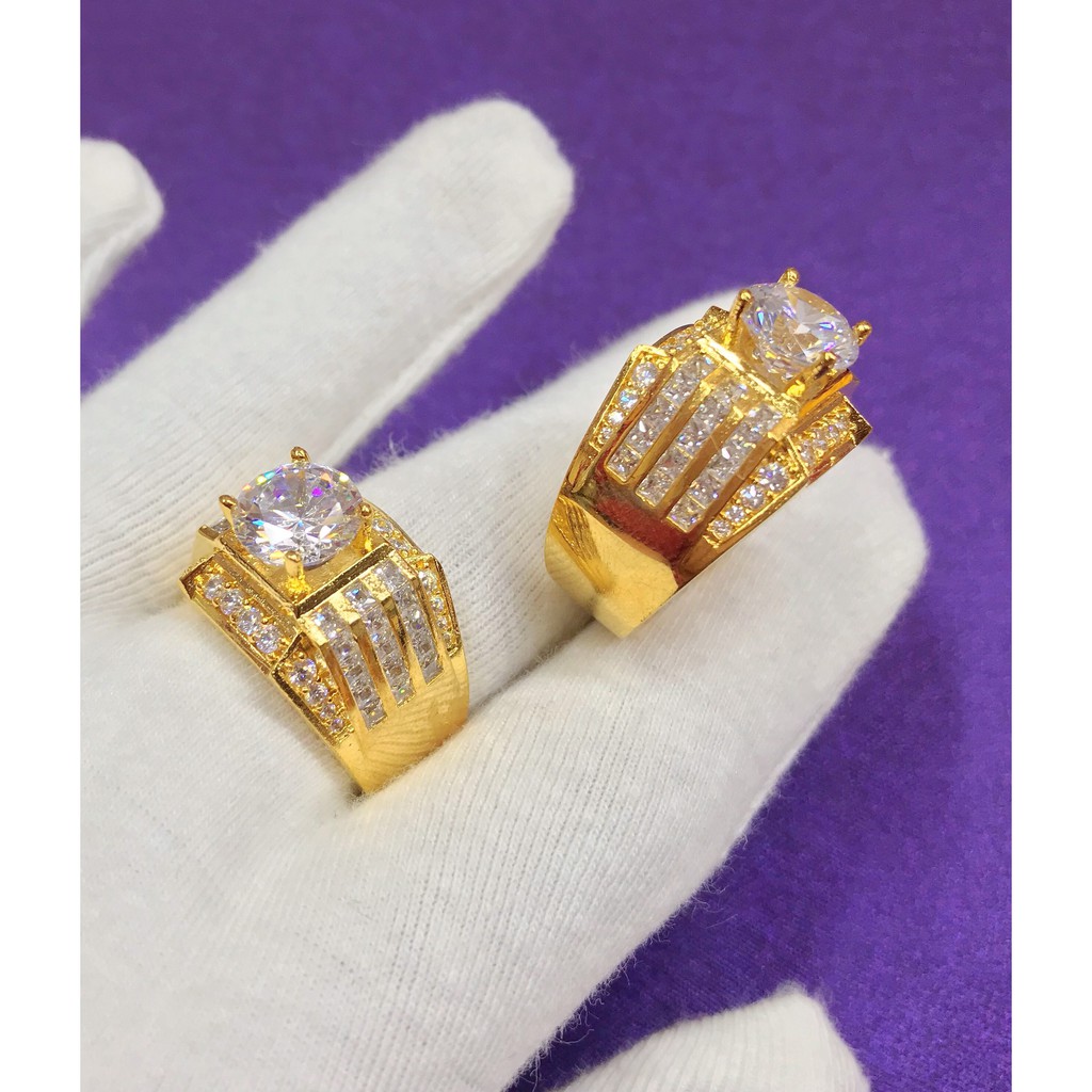Nhẫn Nam Mạ Vàng 18K ( 01 Chiếc ) Mẫu 051.0305 - Che khuyết điểm ngón tay - Bao Đổi Trả Trong 07 Ngày - nhẫn nam đẹp