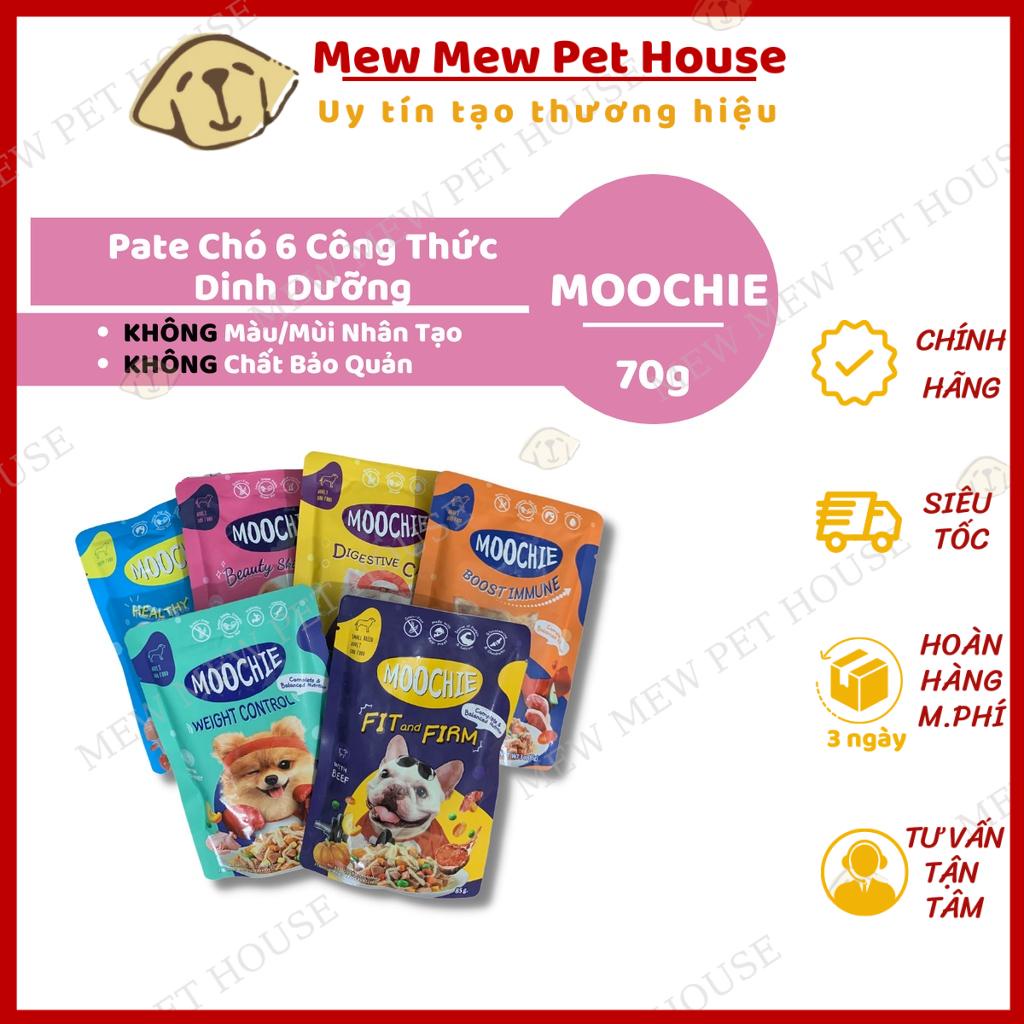 [Rẻ vô địch] [Chính hãng] Pate Cho Chó Moochie Thịt Miếng Nước Sốt Đậm Đà┃Hàng Nội Địa Thái Lan