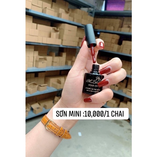 Sơn gel MLADEA sơn móng tay gel tone màu xanh cổ vịt xanh coban tím hoa cà mã 127 đến 144
