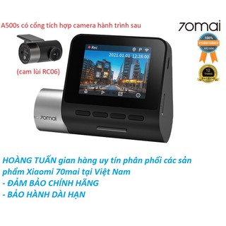 Camera hành trình 70mai A500S có cổng cam lùi HÀNH TRÌNH SAU Dash Cam Pro