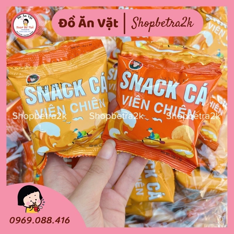 Snack bim cá viên chiên 3anhemfoods