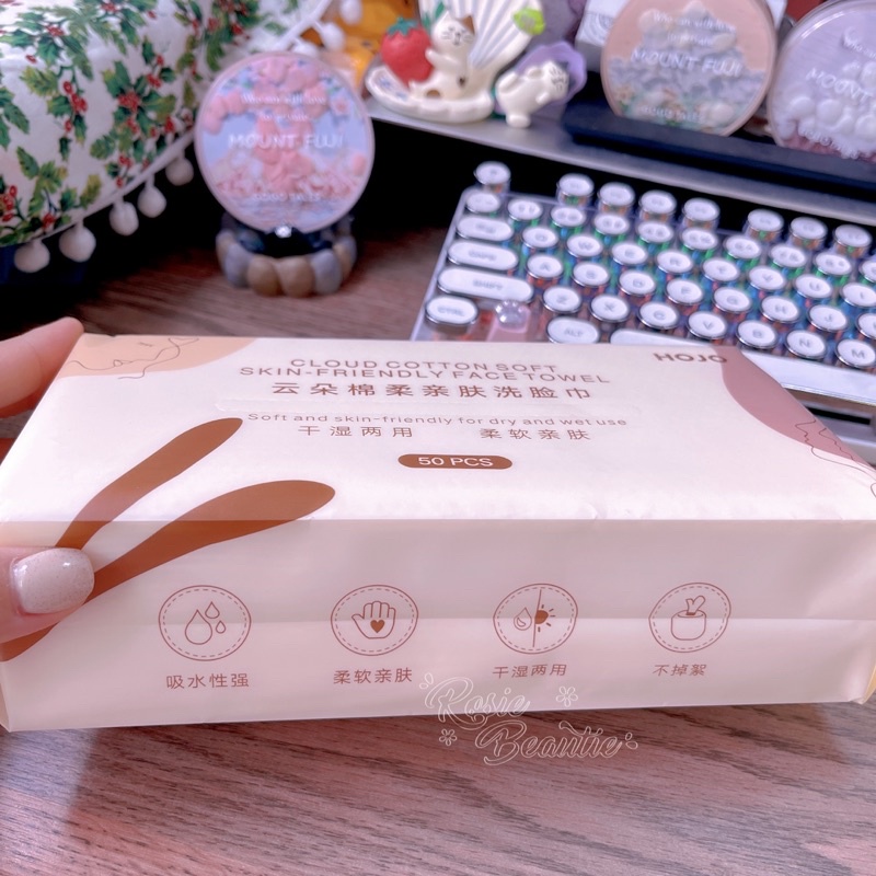 (HỎA TỐC)KHĂN GIẤY LAU MẶT VỆ SINH DÙNG MỘT LẦN HOJO 100 TỜ