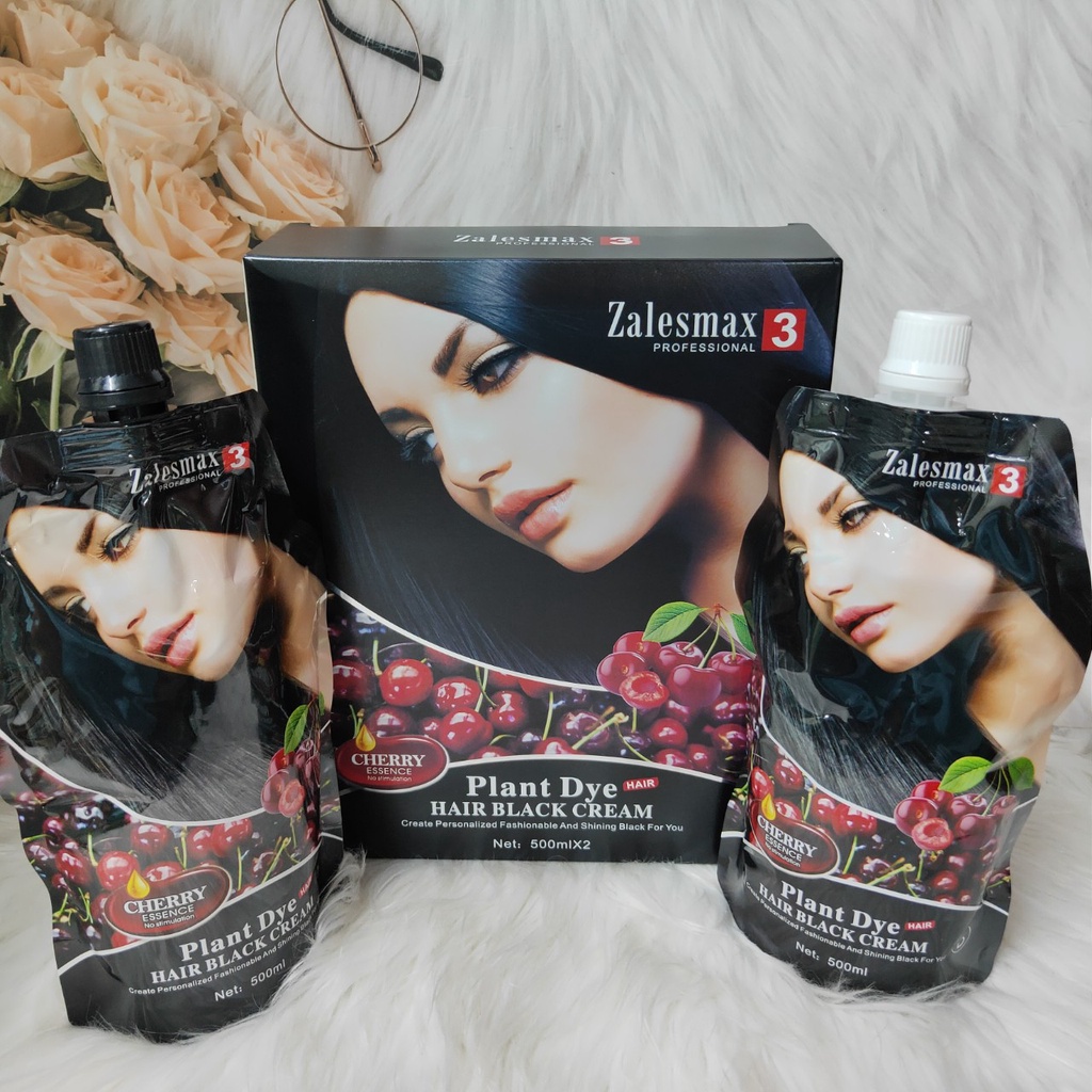Thuốc nhuộm tóc, phủ bạc tóc màu đen, màu nâu Zalesmax3