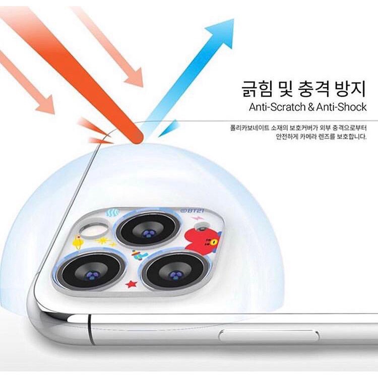 Miếng Dán Bảo Vệ camera Chính Hãng BT21 BTS Cho IPHONE A099