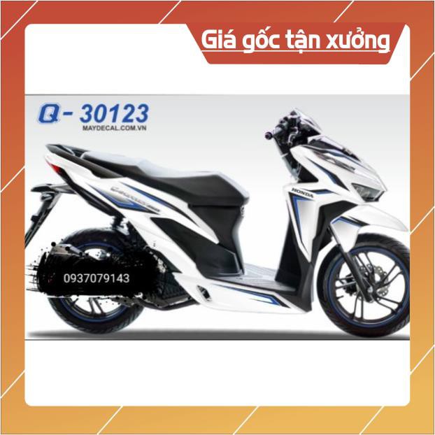Tem rời vario 2018 dán xe trắng