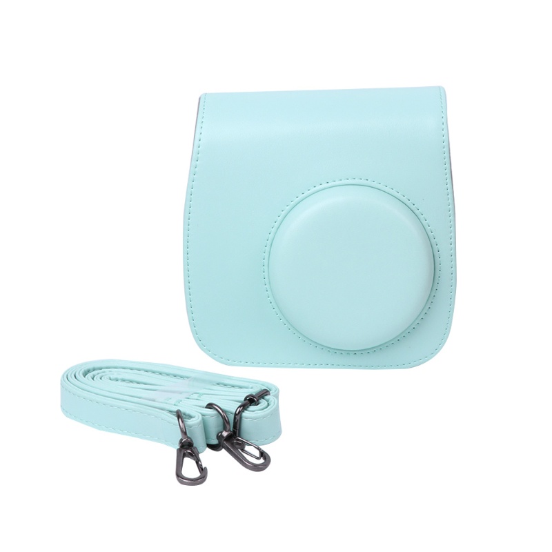 Túi Đựng Máy Ảnh Mini 8 / 9 Bằng Da Giả Có Dây Đeo Vai