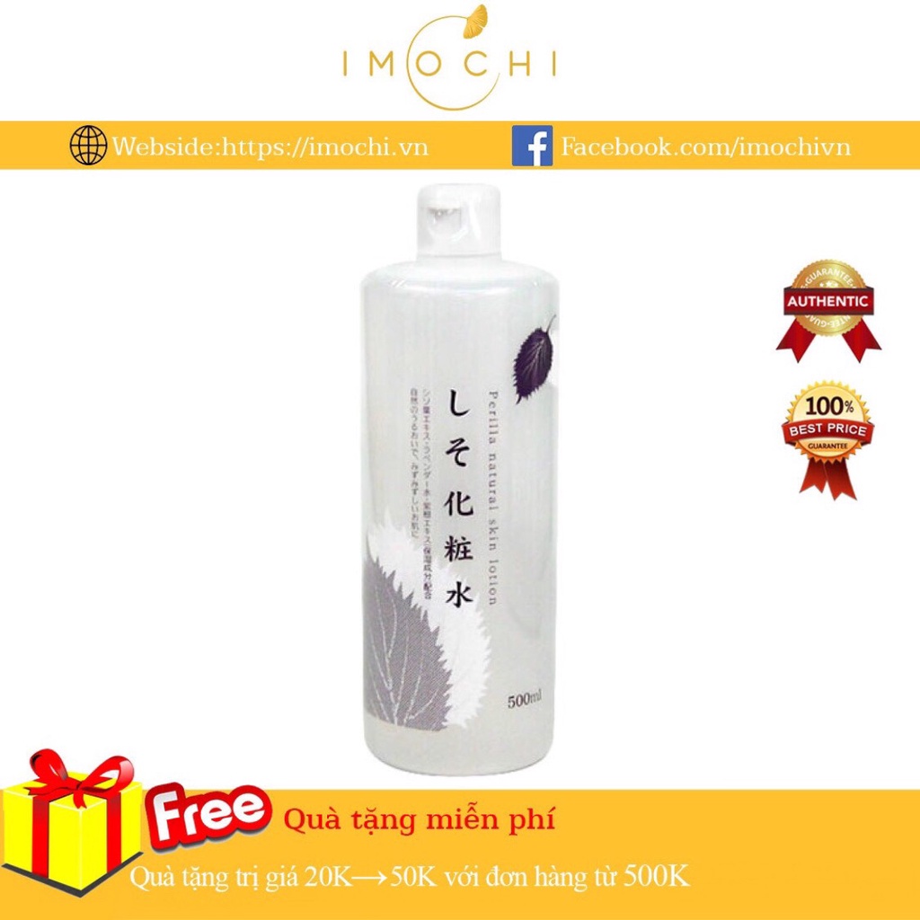 Nước Hoa Hồng Tía Tô Perilla Natural Skin Lotion 500ml Nhật Bản