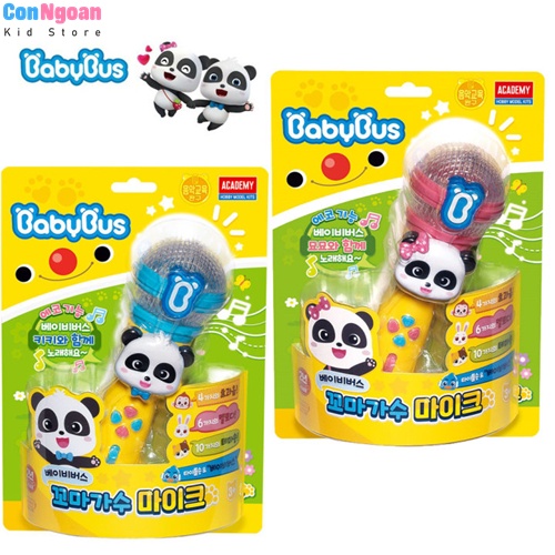 Đồ chơi micro hát karaoke gấu trúc Baby Bus Kiki MiuMiu cho bé chính hãng Academy Hàn Quốc