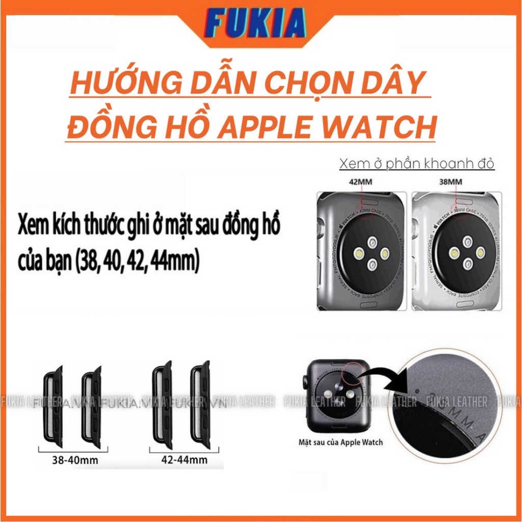 Dây da thủ công Epsom Trắng mix màu hoạ tiết Thom Browne dành cho Apple Watch, đồng hồ thông minh, đồng hồ cơ