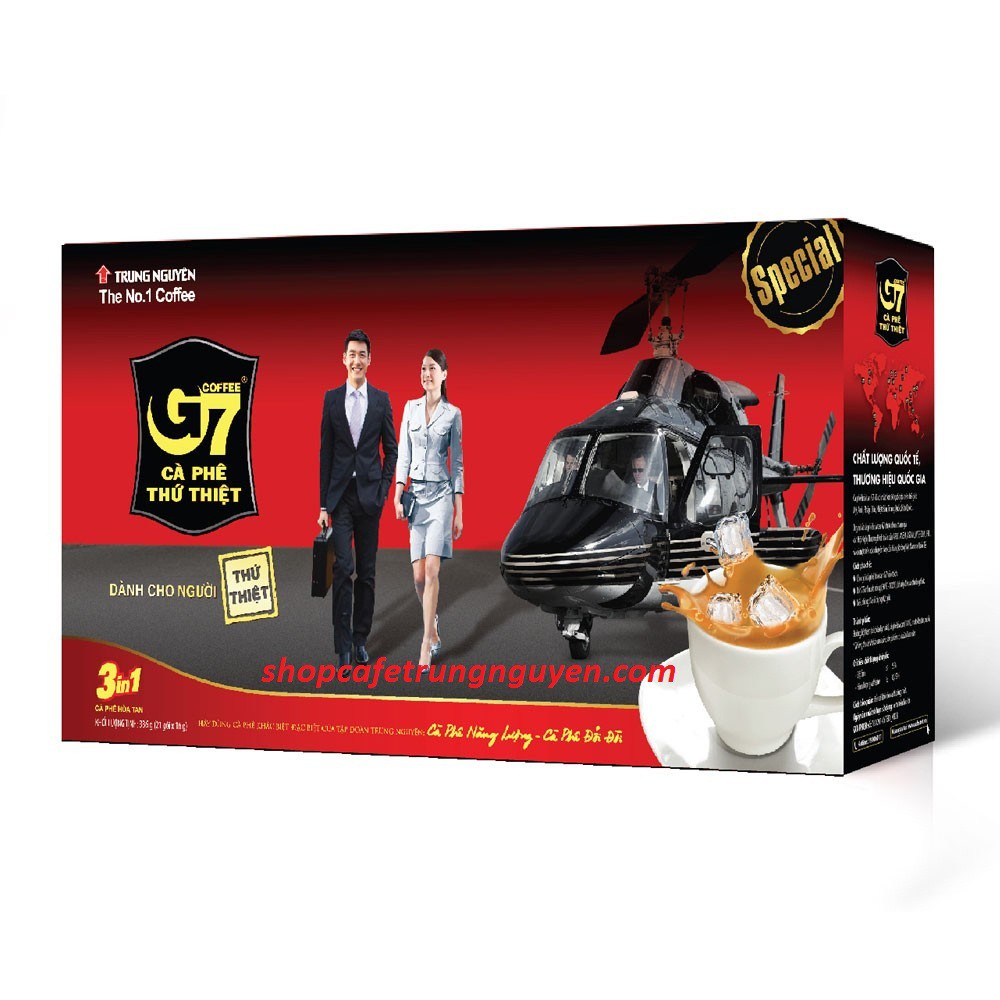 Cà Phê Sữa G7 3in1 Trung Nguyên (Hộp 21 Gói x 16g)