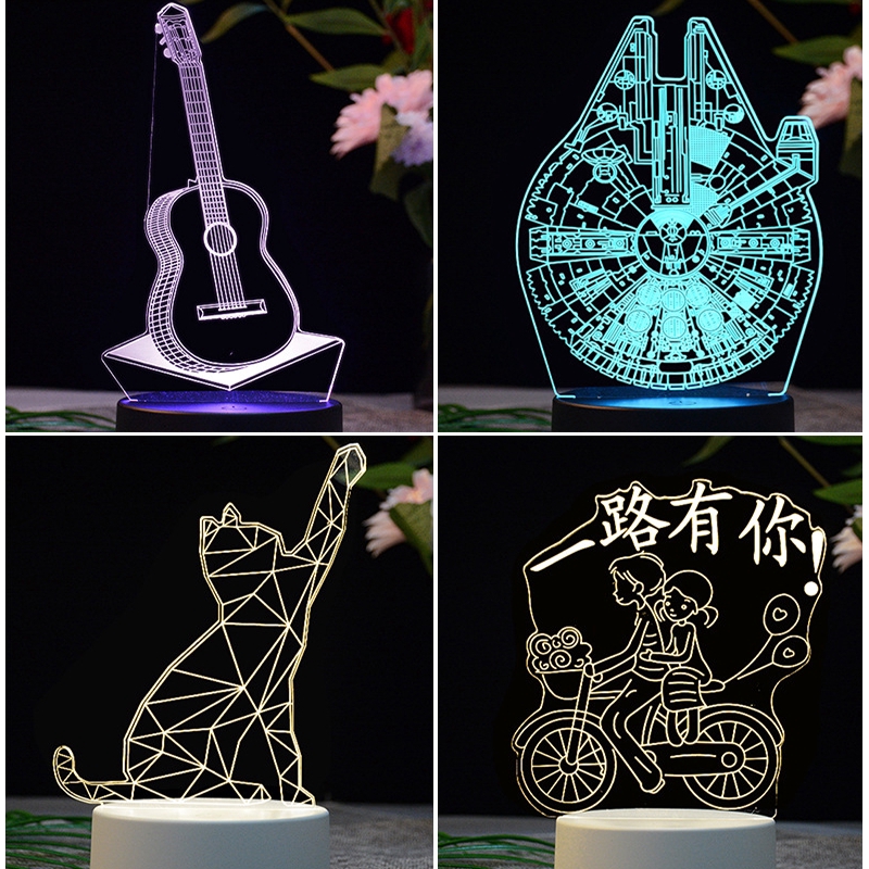 Đèn Led 3d Để Bàn Trang Trí