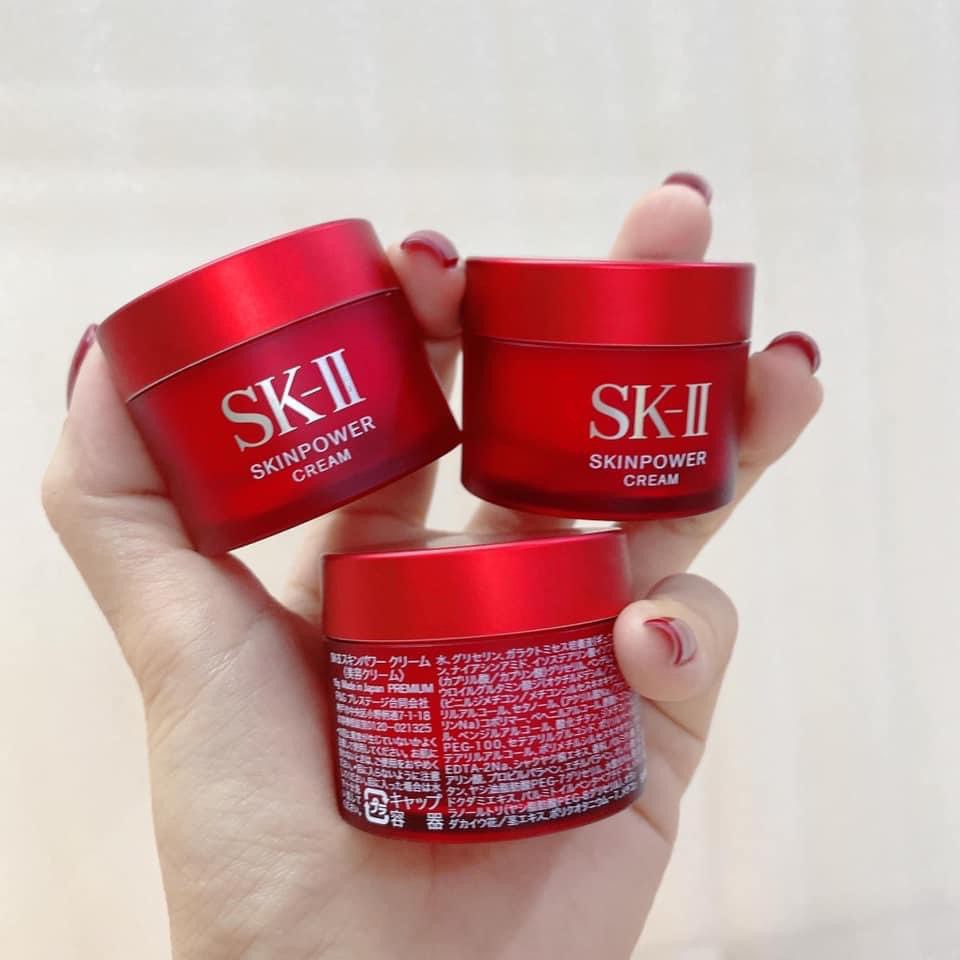 (Mẫu mới) Kem Chống Lão Hoá SKii Mini Skin Power cream - Airy Milky lotion 15g Nhật Bản
