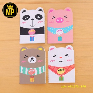 Sổ tay mini hình con vật cute