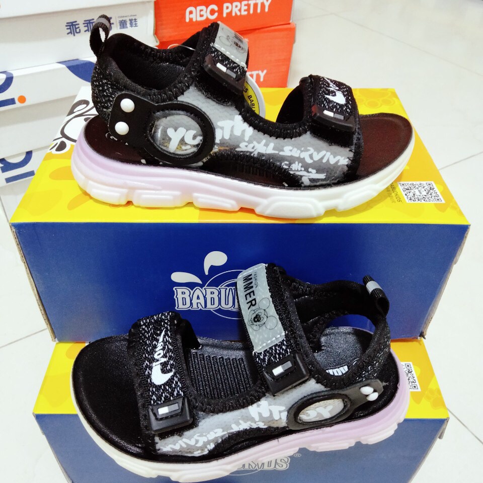 Dép Sandal Bé Trai Bé Gái Chất Giả Da Đế Êm Chống Trơn Trượt Cho Bé Từ 3-6 Tuổi