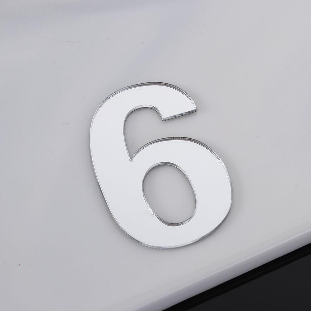 PISTA 1 Biển Hiệu Dán Cửa Tủ Bằng Acrylic Tự Dính Trang Trí Nhà Cửa / Khách Sạn