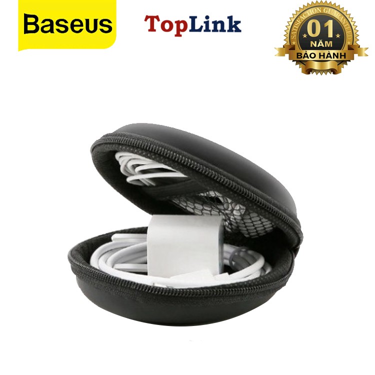 Túi Thân Cứng Mini Baseus Hộp Đựng Bảo Vệ, Chống Rối Tai Nghe/Cáp Sạc USB/Thẻ Nhớ SD TF - TopLink