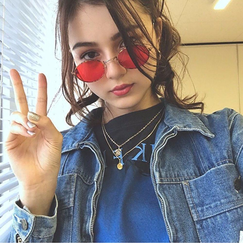 Kính Mát Gọng Tròn Chống Bức Xạ Phong Cách Hàn Quốc Dành Cho Nam Nữ
