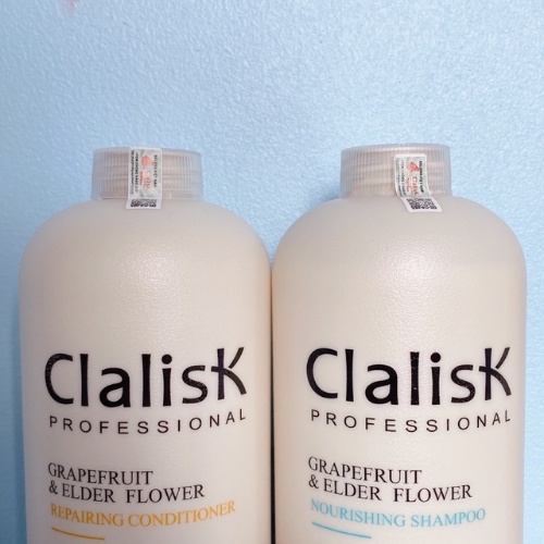 Cặp Dầu Gội Xả Bưởi Clalisk 1000ML  Giảm Rụng Tóc, Phục Hồi Tóc Hư Tổn, Khô Xơ. AI STORE