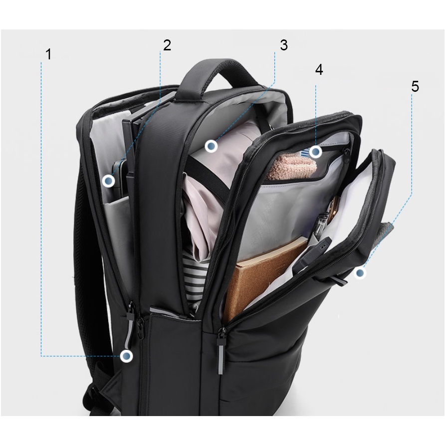 Balo laptop nam 17.3 inh đa chức năng cao cấp phong cách ca tính mới