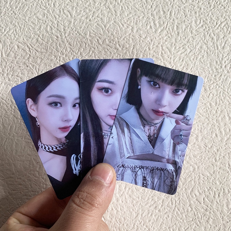 flowersqueen Set 5 tấm bưu thiếp in hình nhóm nhạc Kpop Aespa mới